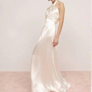 NWT!! Reformation Veria Silk Dress - Ivory - Size 10